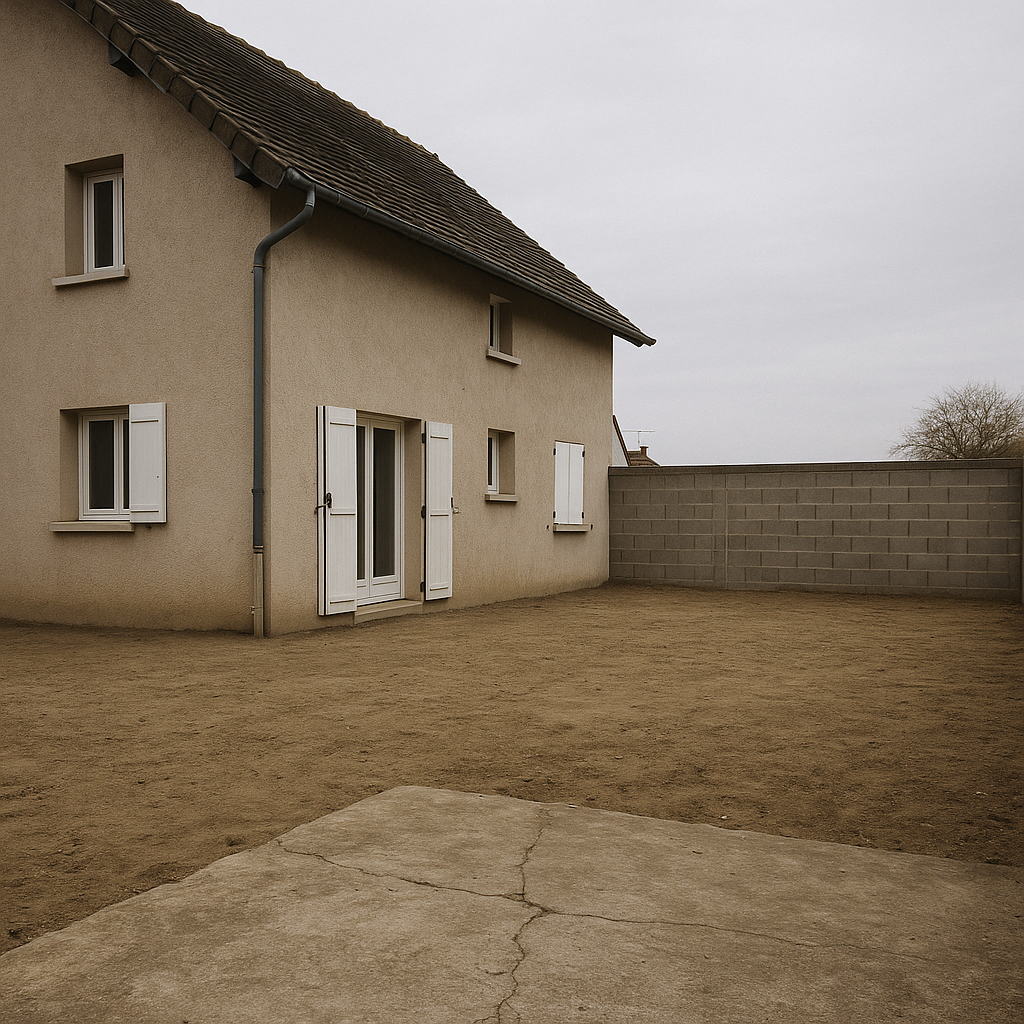 Terrasse bois & aménagement à Royat - Avant