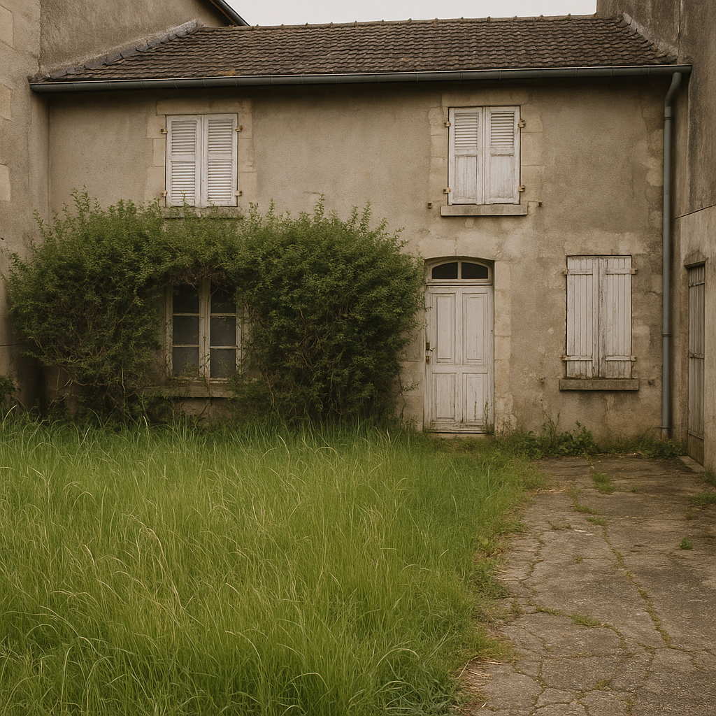 Clôture et haie à Beaumont - Avant